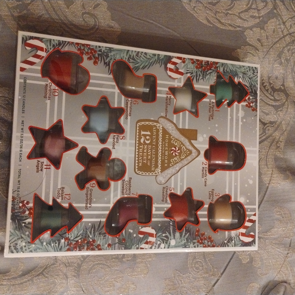 Gingerbread Scented Candle Set - Festive Multicolor